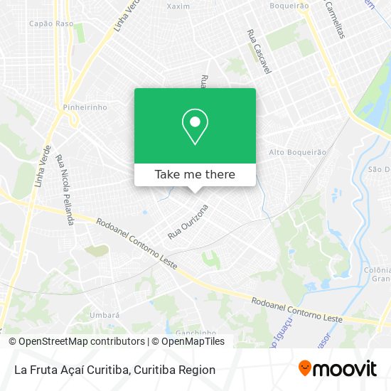 La Fruta Açaí Curitiba map