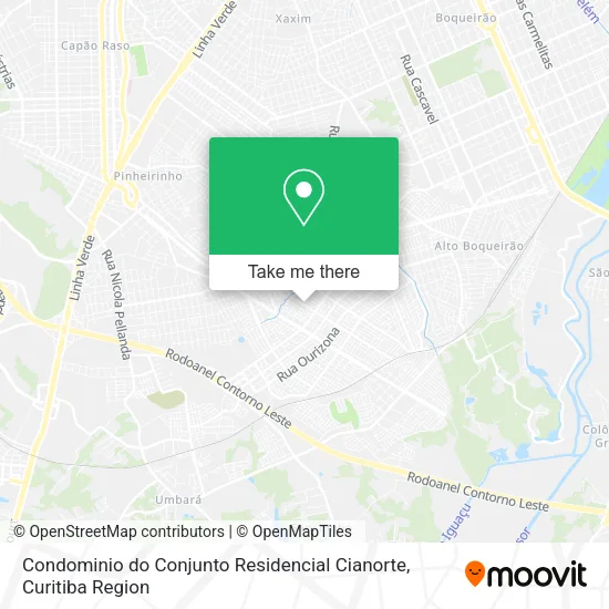 Condominio do Conjunto Residencial Cianorte map