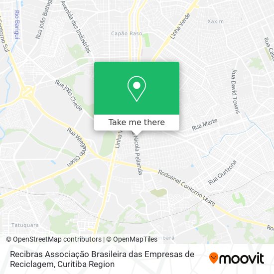 Recibras Associação Brasileira das Empresas de Reciclagem map