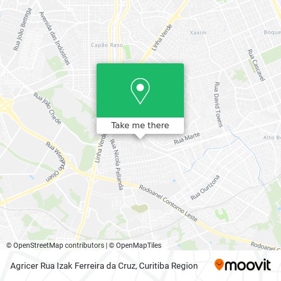 Agricer Rua Izak Ferreira da Cruz map