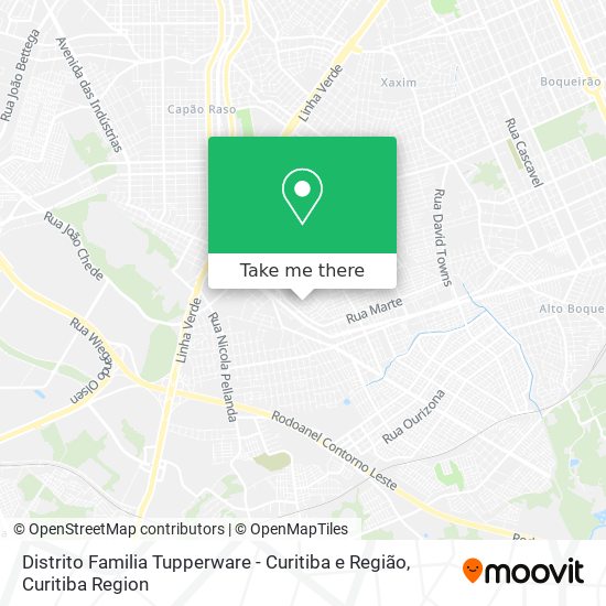 Distrito Familia Tupperware - Curitiba e Região map