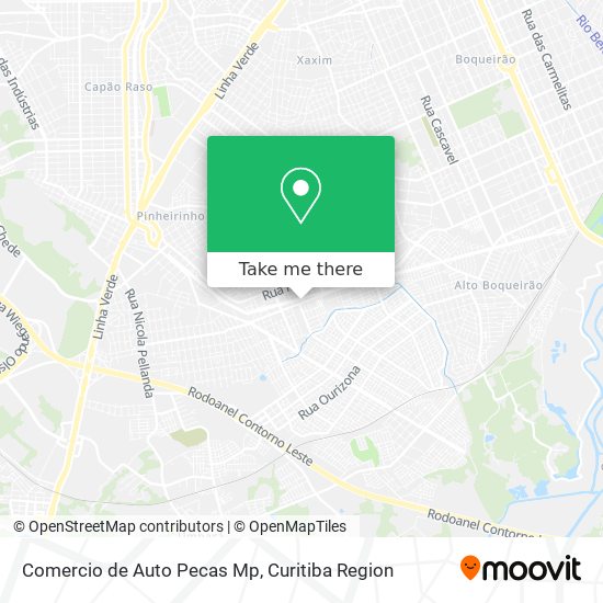 Comercio de Auto Pecas Mp map