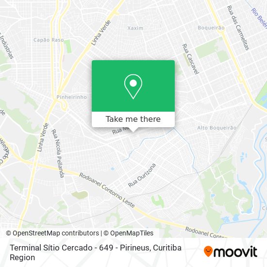 Terminal Sítio Cercado - 649 - Pirineus map