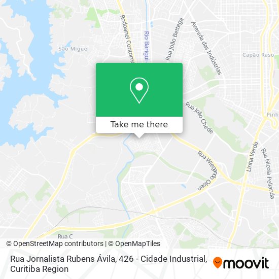 Mapa Rua Jornalista Rubens Ávila, 426 - Cidade Industrial