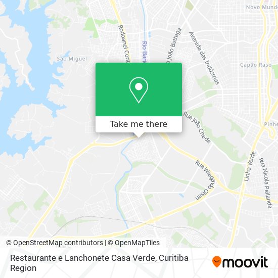 Restaurante e Lanchonete Casa Verde map