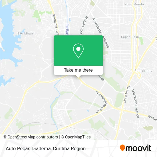 Auto Peças Diadema map