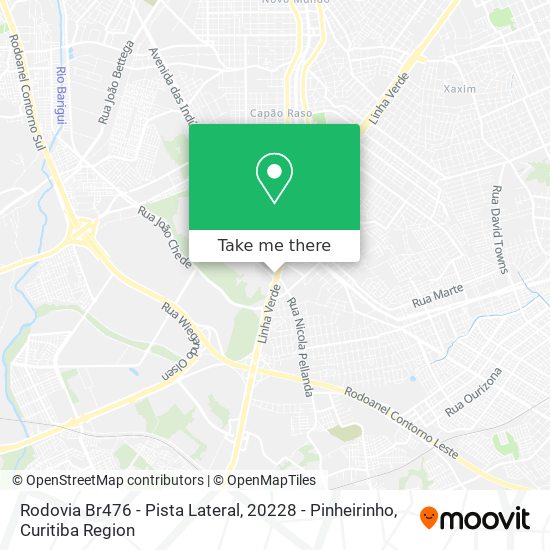 Rodovia Br476 - Pista Lateral, 20228 - Pinheirinho map