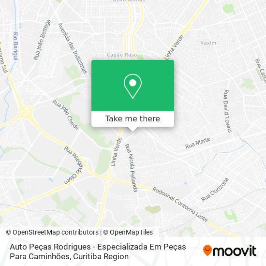 Auto Peças Rodrigues - Especializada Em Peças Para Caminhões map