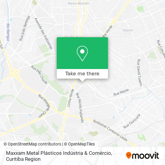 Mapa Maxxam Metal Plásticos Indústria & Comércio