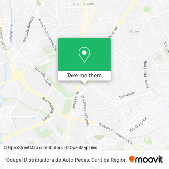 Odapel Distribuidora de Auto Pecas map