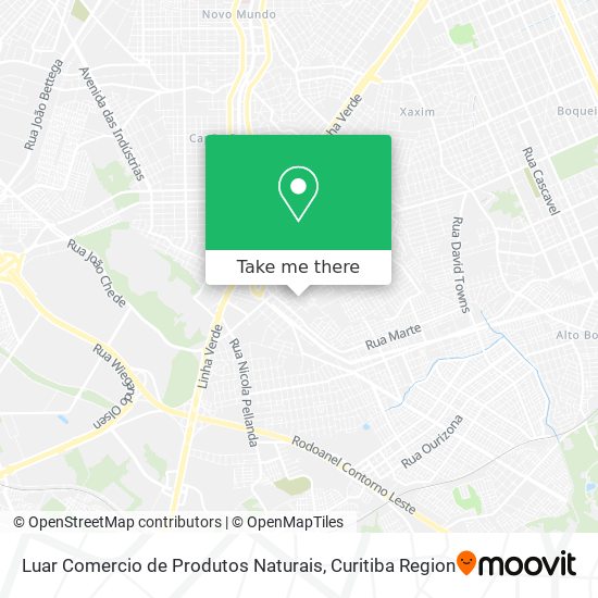 Luar Comercio de Produtos Naturais map