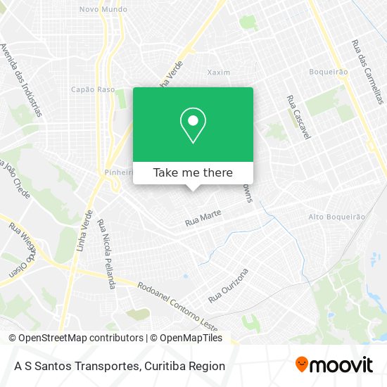 A S Santos Transportes map