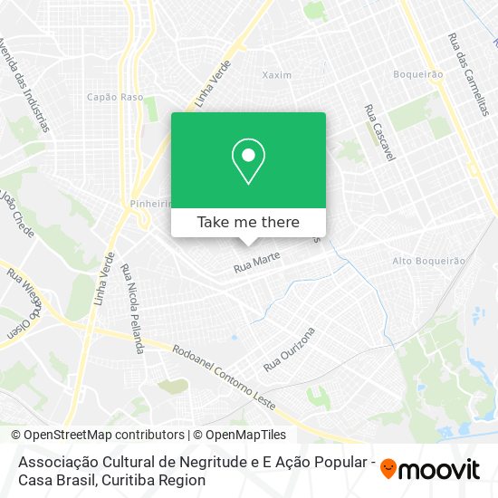 Associação Cultural de Negritude e E Ação Popular - Casa Brasil map