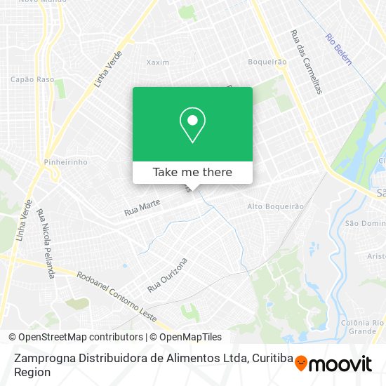 Zamprogna Distribuidora de Alimentos Ltda map