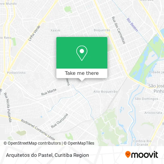 Arquitetos do Pastel map