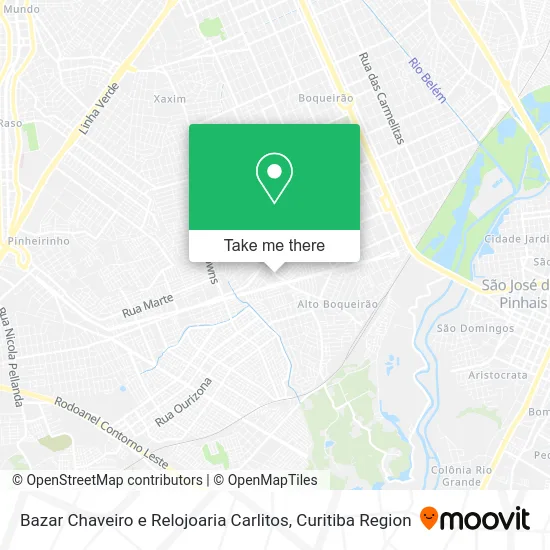 Bazar Chaveiro e Relojoaria Carlitos map
