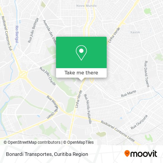 Bonardi Transportes map