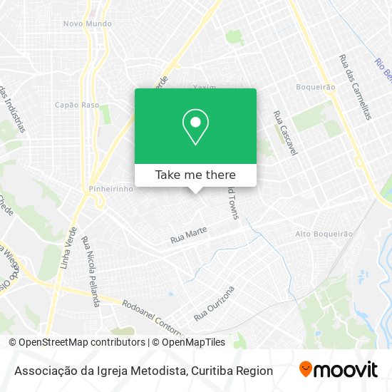 Associação da Igreja Metodista map