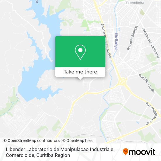 Libender Laboratorio de Manipulacao Industria e Comercio de map