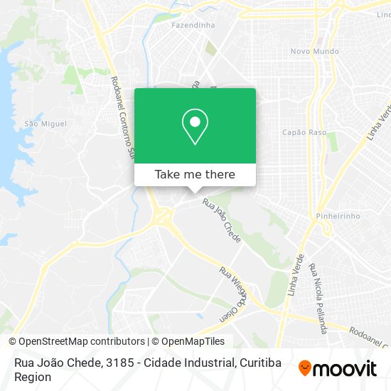 Rua João Chede, 3185 - Cidade Industrial map