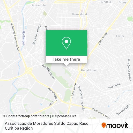 Associacao de Moradores Sul do Capao Raso map