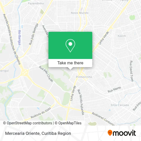 Mercearia Oriente map