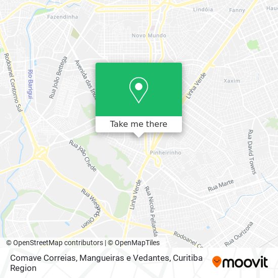 Comave Correias, Mangueiras e Vedantes map