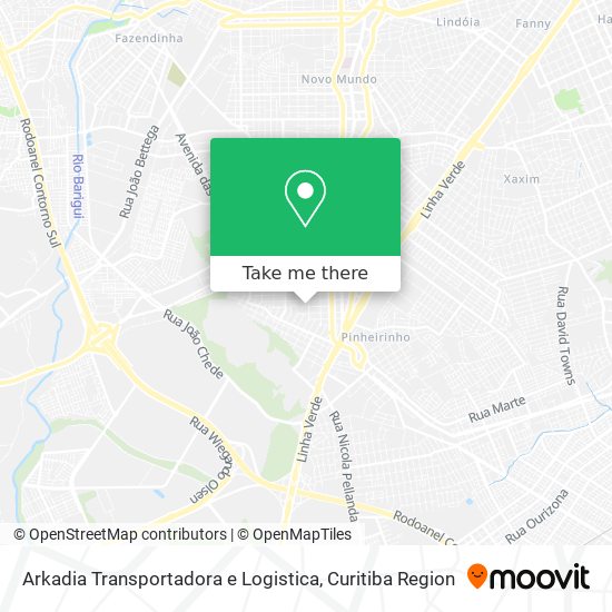 Arkadia Transportadora e Logistica map