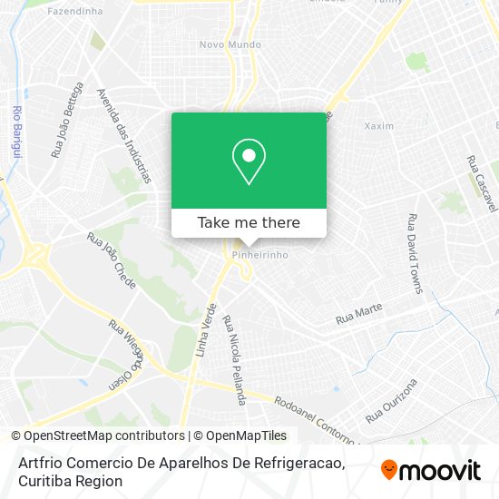 Artfrio Comercio De Aparelhos De Refrigeracao map