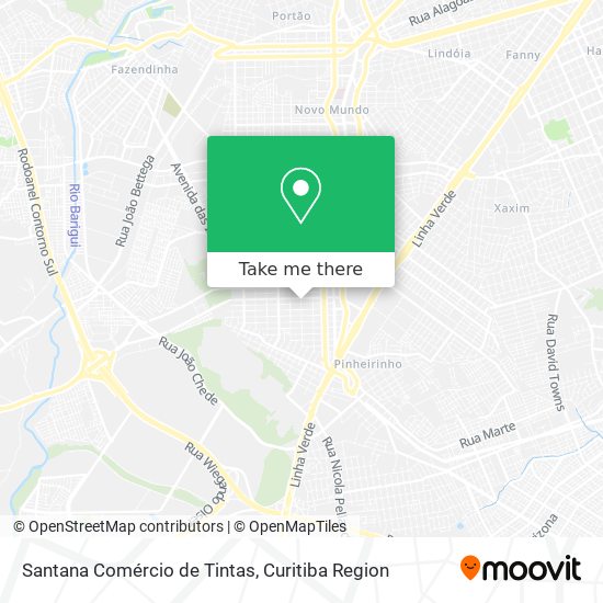 Santana Comércio de Tintas map
