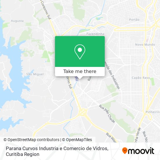 Parana Curvos Industria e Comercio de Vidros map