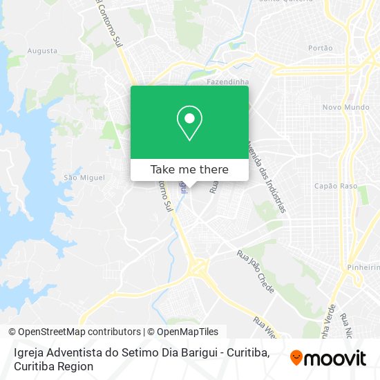 Igreja Adventista do Setimo Dia Barigui - Curitiba map