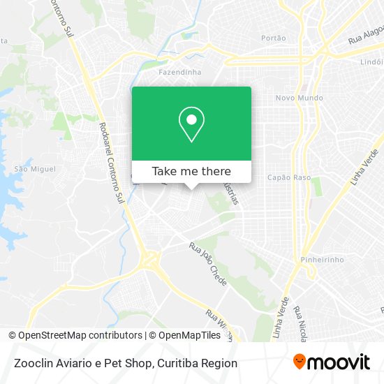 Zooclin Aviario e Pet Shop map