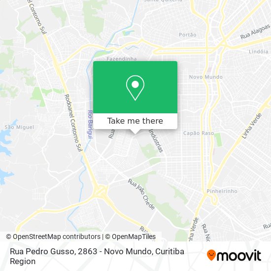 Rua Pedro Gusso, 2863 - Novo Mundo map