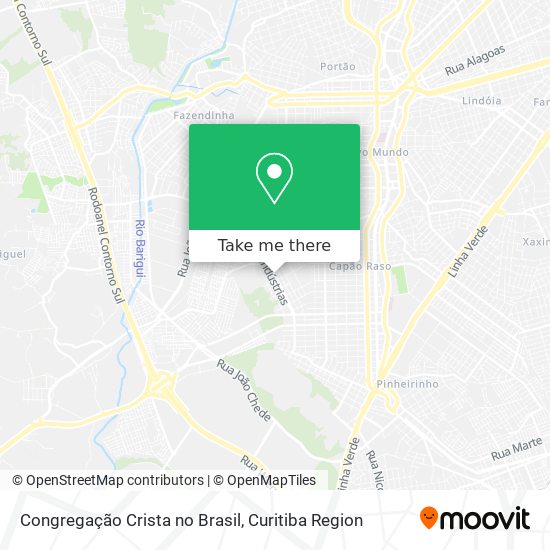 Congregação Crista no Brasil map