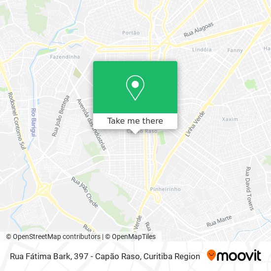 Rua Fátima Bark, 397 - Capão Raso map