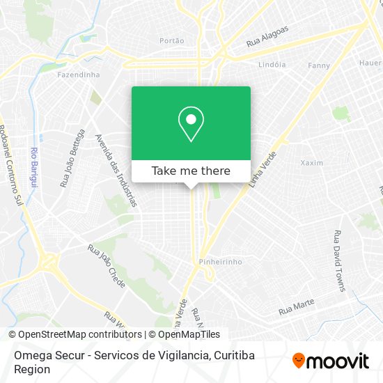 Mapa Omega Secur - Servicos de Vigilancia