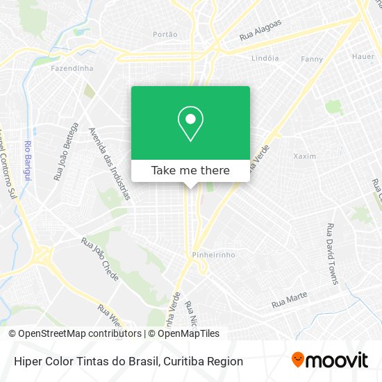Hiper Color Tintas do Brasil map
