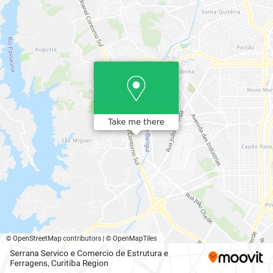 Serrana Servico e Comercio de Estrutura e Ferragens map