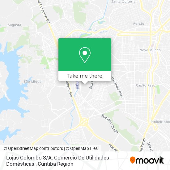 Lojas Colombo S / A. Comércio De Utilidades Domésticas. map