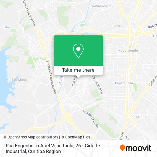 Rua Engenheiro Ariel Vilar Tacla, 26 - Cidade Industrial map