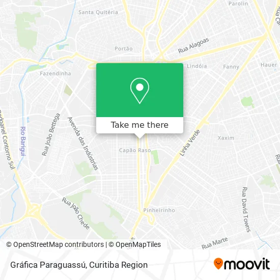 Gráfica Paraguassú map