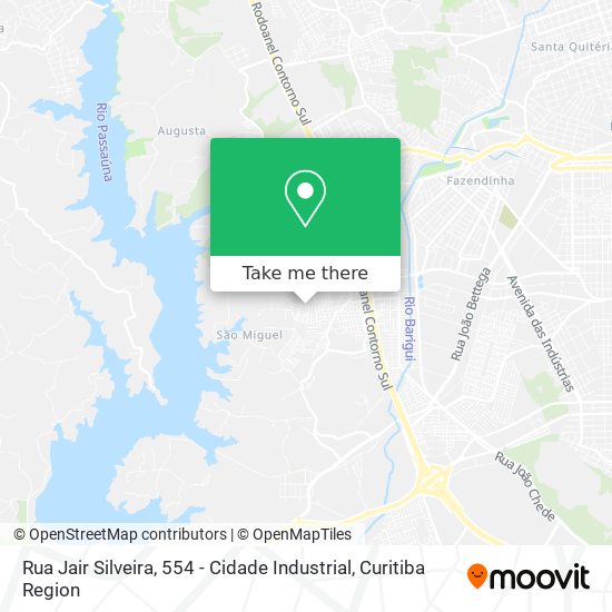 Rua Jair Silveira, 554 - Cidade Industrial map