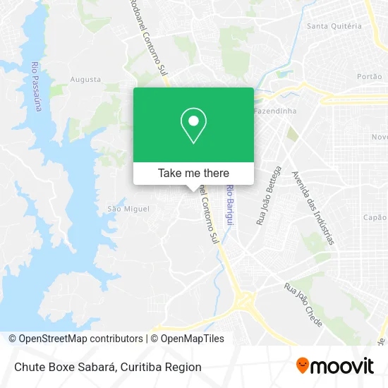 Chute Boxe Sabará map