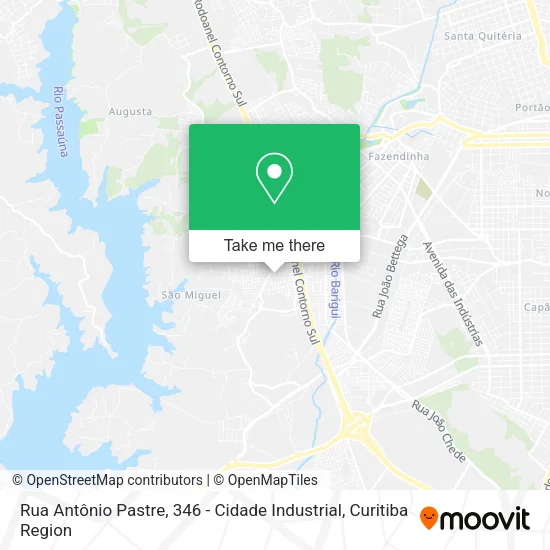 Rua Antônio Pastre, 346 - Cidade Industrial map
