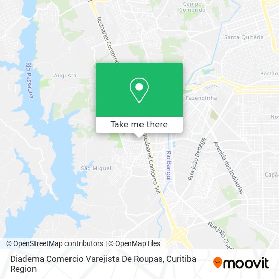 Diadema Comercio Varejista De Roupas map