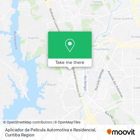 Mapa Aplicador de Película Automotiva e Residencial