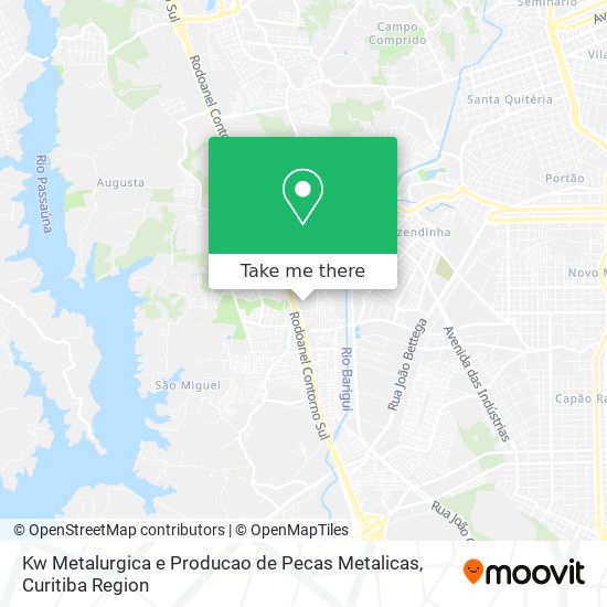 Kw Metalurgica e Producao de Pecas Metalicas map