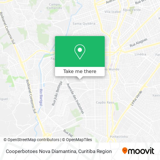 Cooperbotoes Nova Diamantina map