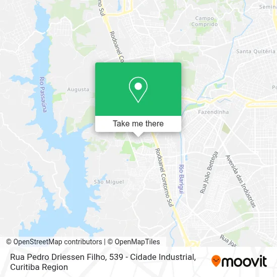 Rua Pedro Driessen Filho, 539 - Cidade Industrial map